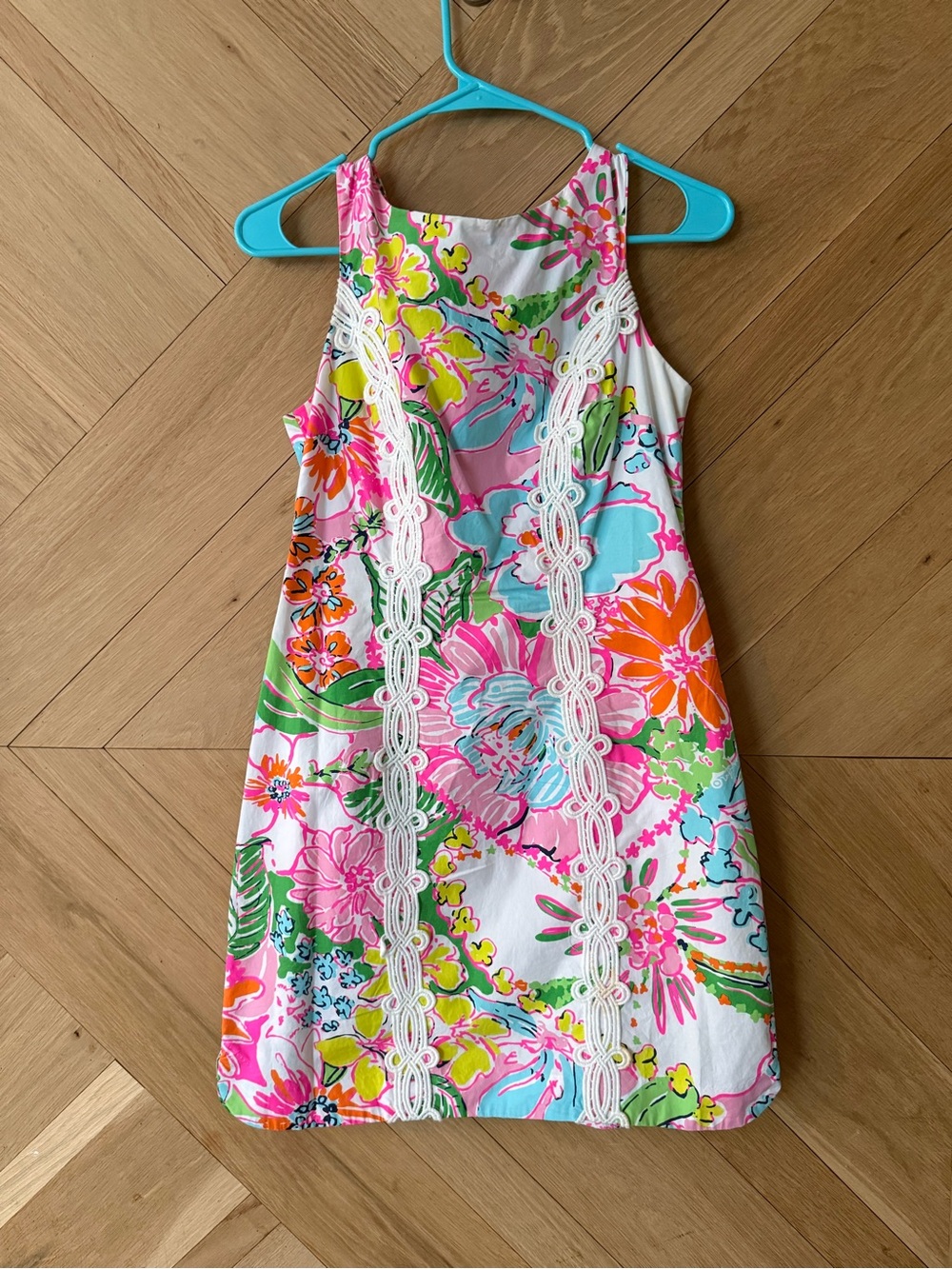 Lilly Pulitzer for Target Bright Floral Lace-Trim Mini Dress